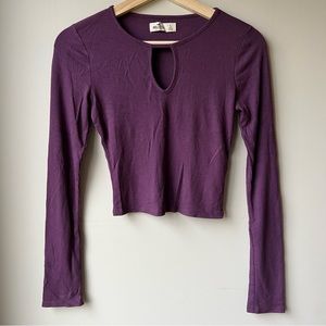 Hollister cropped long sleeve